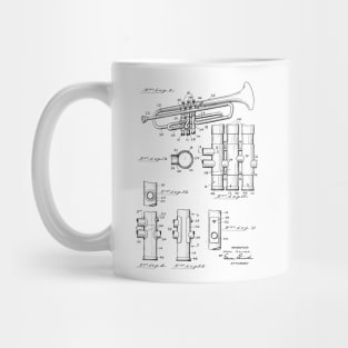 Musical Instrument vintage Patent Drawing Mug